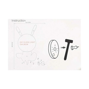 Lampka dziecięca LED z zegarem BUNNY 0,6W 30lm