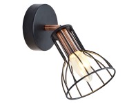 Polux Kinkiet SOFIA czarny 1x8W E14 Polux Kinkiet SOFIA czarny 1x8W E14