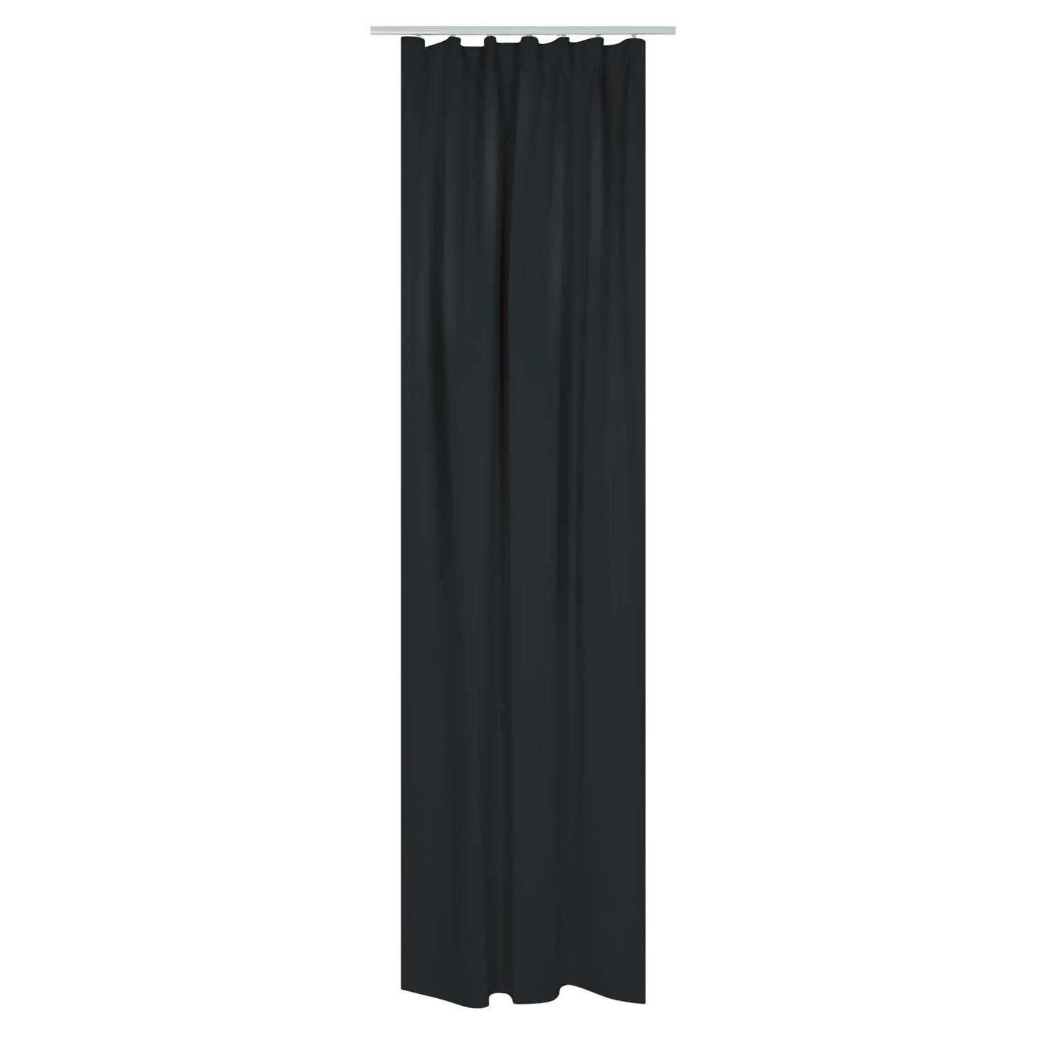 Zasłona DARK zaciemniająca na taśmie 140 x 270 cm czarna