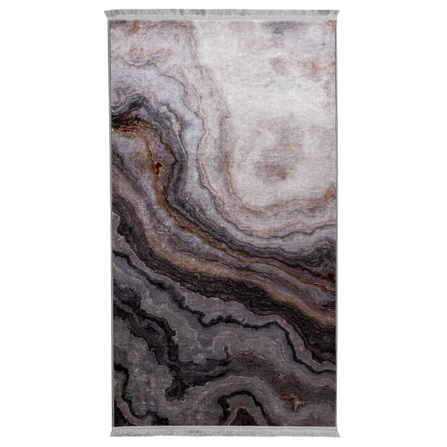 Uniglob Dywan drukowany AGAT 50 x 80 cm szary