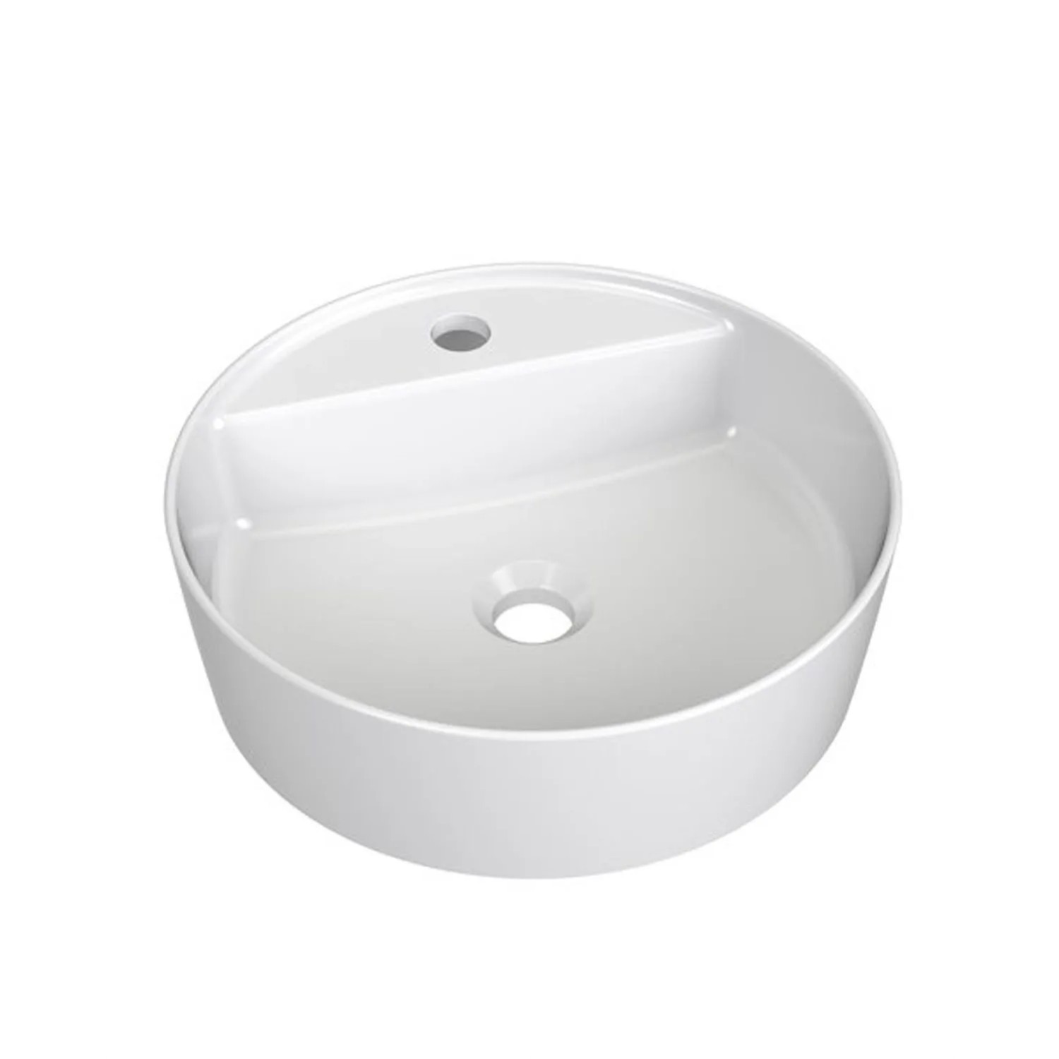 Ravak Umywalka UNI 400 F ceramiczna nablatowa 40x40_3