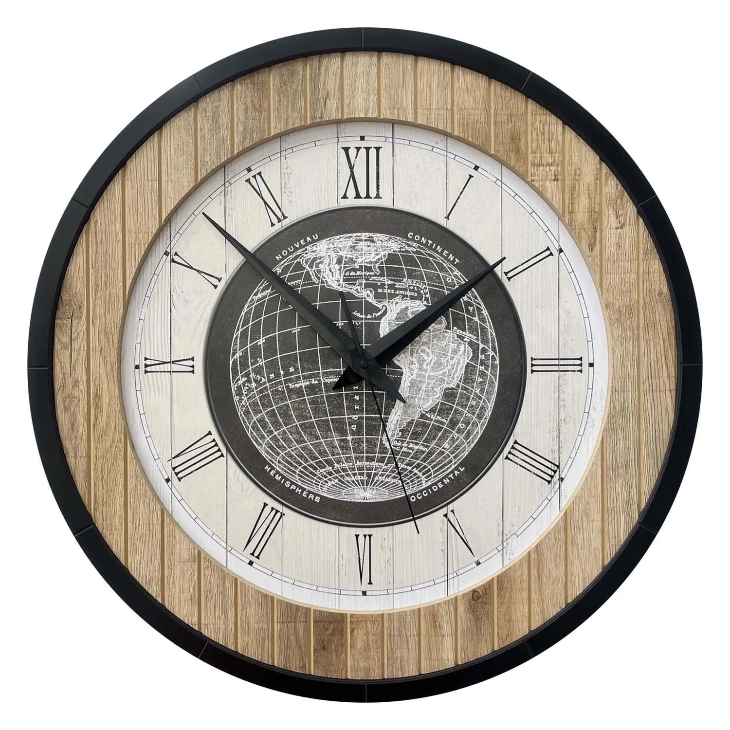 STYLER Zegar 3D CLOCK JACOB CL001 śr. 57 cm czarno-brązowy