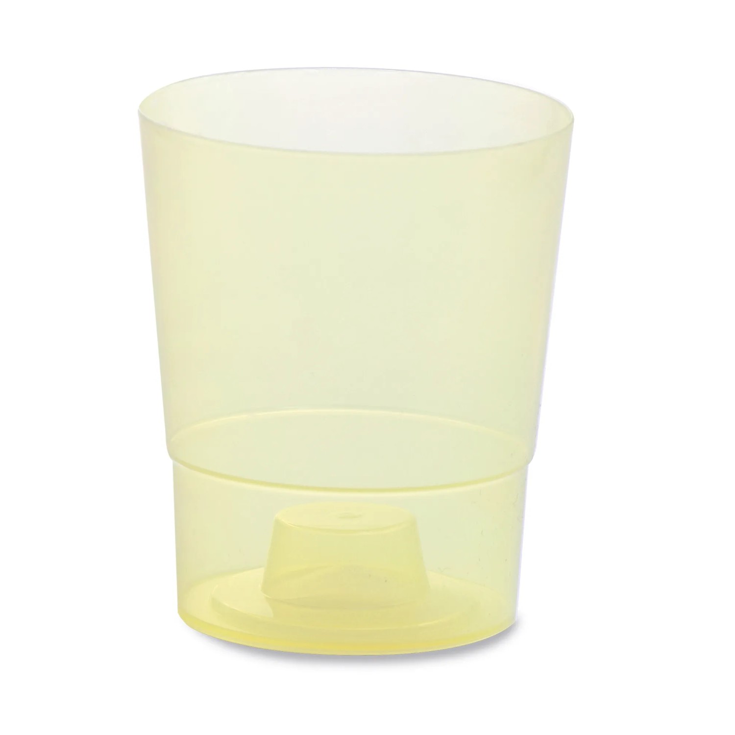 Żółta osłonka t.b.t. na rośliny doniczkowe, plastik.