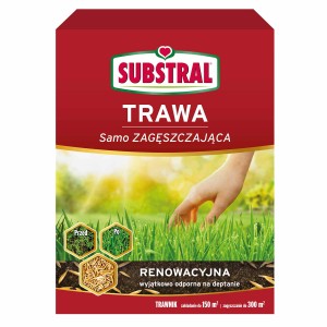 Nasiona traw Substral dla gęstego, trwałego trawnika. Idealne do naprawy trawnika.