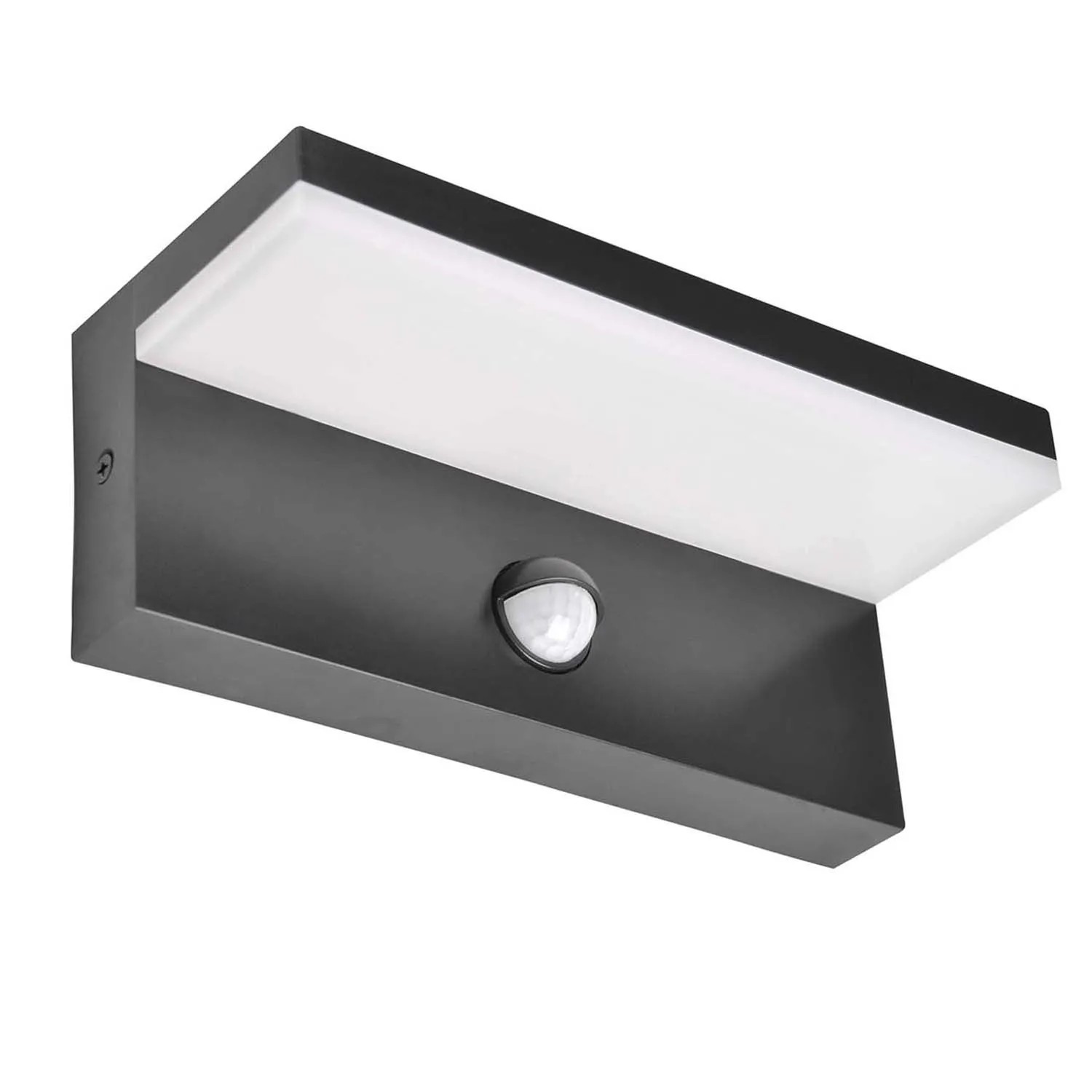 Goldlux Kinkiet zewnętrzny LED TESAq z czuj. PIR 10W 4000K 1100lm IP54 czarny