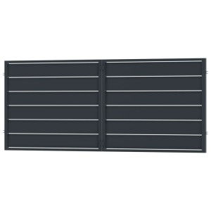 Brama Novara antracyt 2 skrzydłowa 398,5x147