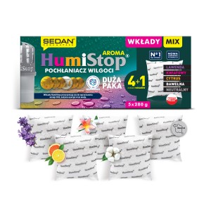 Wkład do pochłaniacza wilgoci mix zapachów - 5 szt.