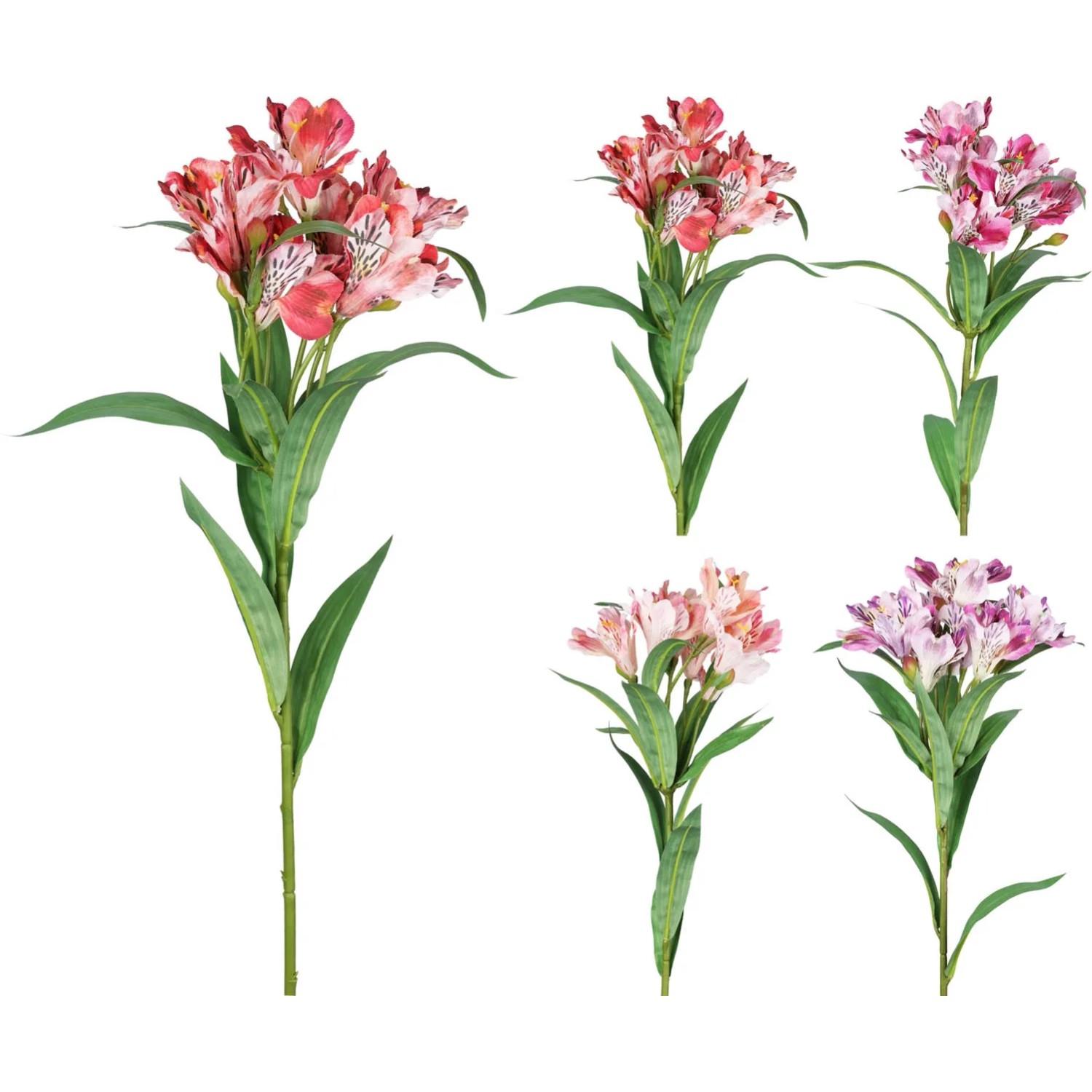 Gałązka kwitnąca Lilia sztuczna, mix - wys. 80 cm