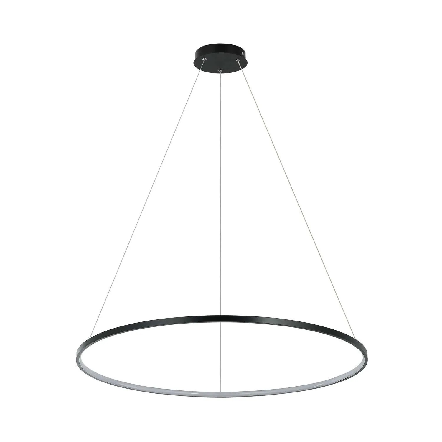 Light Prestige Lampa wisząca LED RING L 48W CCT 3600lm czarna