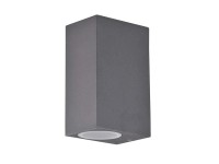 Polux Kinkiet góra/dół BOSTON aluminium kwadrat grafit 2x10W GU10