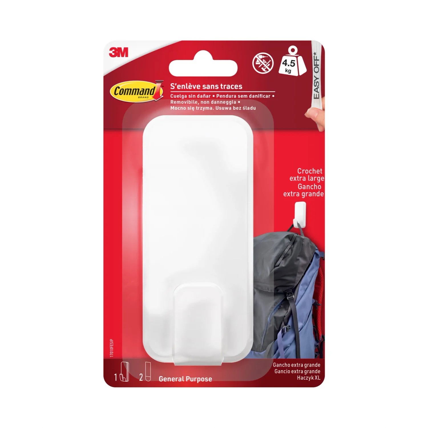 3M Command Haczyk samoprzylepny do 4,5kg