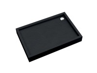 Schedpol Brodzik prostokątny Mittel 120 czarny struktura 90x120x16 Schedpol Brodzik prostokątny Mittel 120 czarny struktura 90x120x16