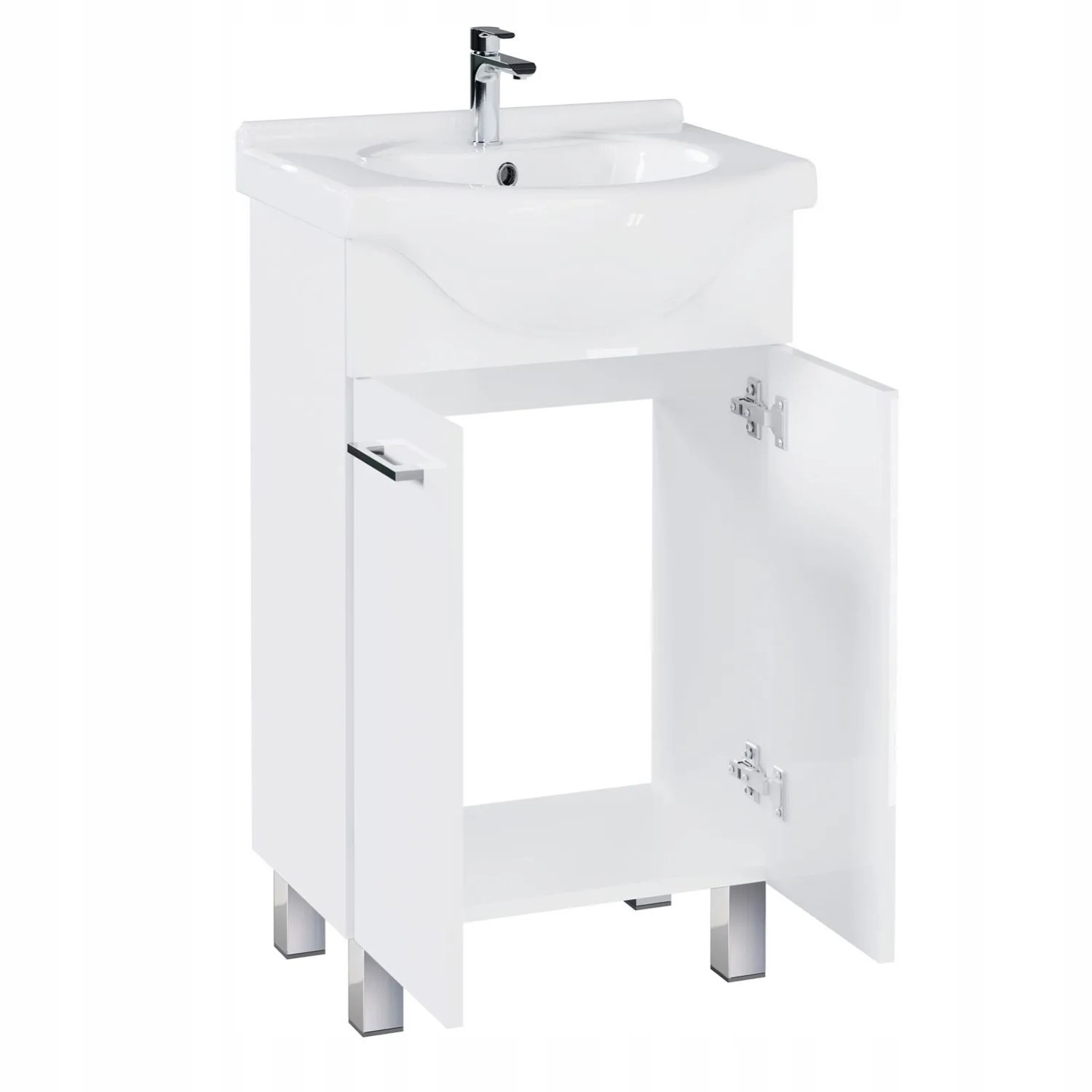 Astor Zestaw Aspen szafka i umywalka biała 51x88x43 cm_2