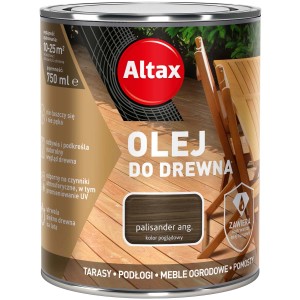 Altax Olej do drewna Palisander ang. w puszce 750ml. Do tarasów, podłóg i mebli ogrodowych.
