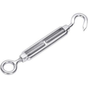 Śruba rzymska z hakiem M12, 125 mm, ocynkowana, do napinania lin i sznurów.