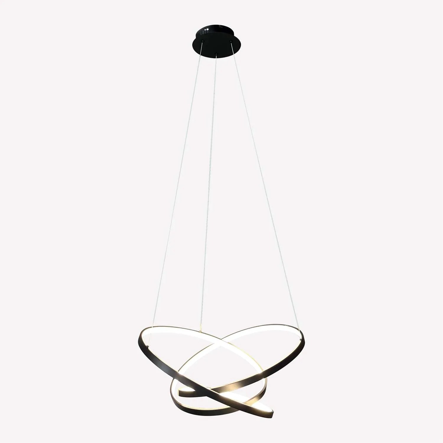 MiLAGRO Lampa wisząca LED EMPOLI 55W 4000K 3300lm czarna