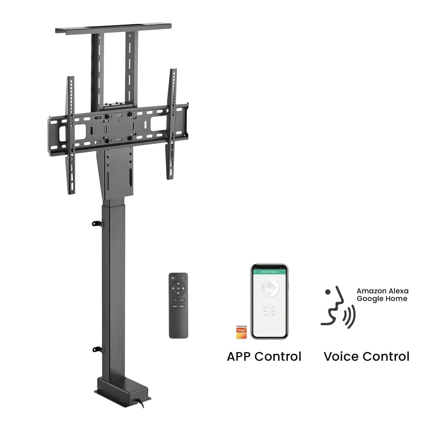 Maclean Uchwyt elektryczny do TV MC-866T, wysuwany - 37''-80''