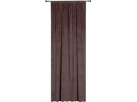 Zasłona VELUTTO na taśmie 140 cm x 260 cm brązowa