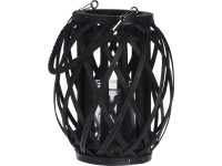 Latarnia DESERT BLACK z wkładem szklanym 17 cm x 21 cm Latarnia DESERT BLACK z wkładem szklanym 17 cm x 21 cm