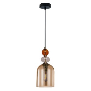 Light Prestige Lampa wisząca TROPEA 1xE27 max. 15W 13cm bursztyn