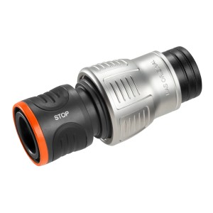 Gardena Premium Stop wody 3/4 cala z metalu i tworzywa sztucznego do węży ogrodowych.