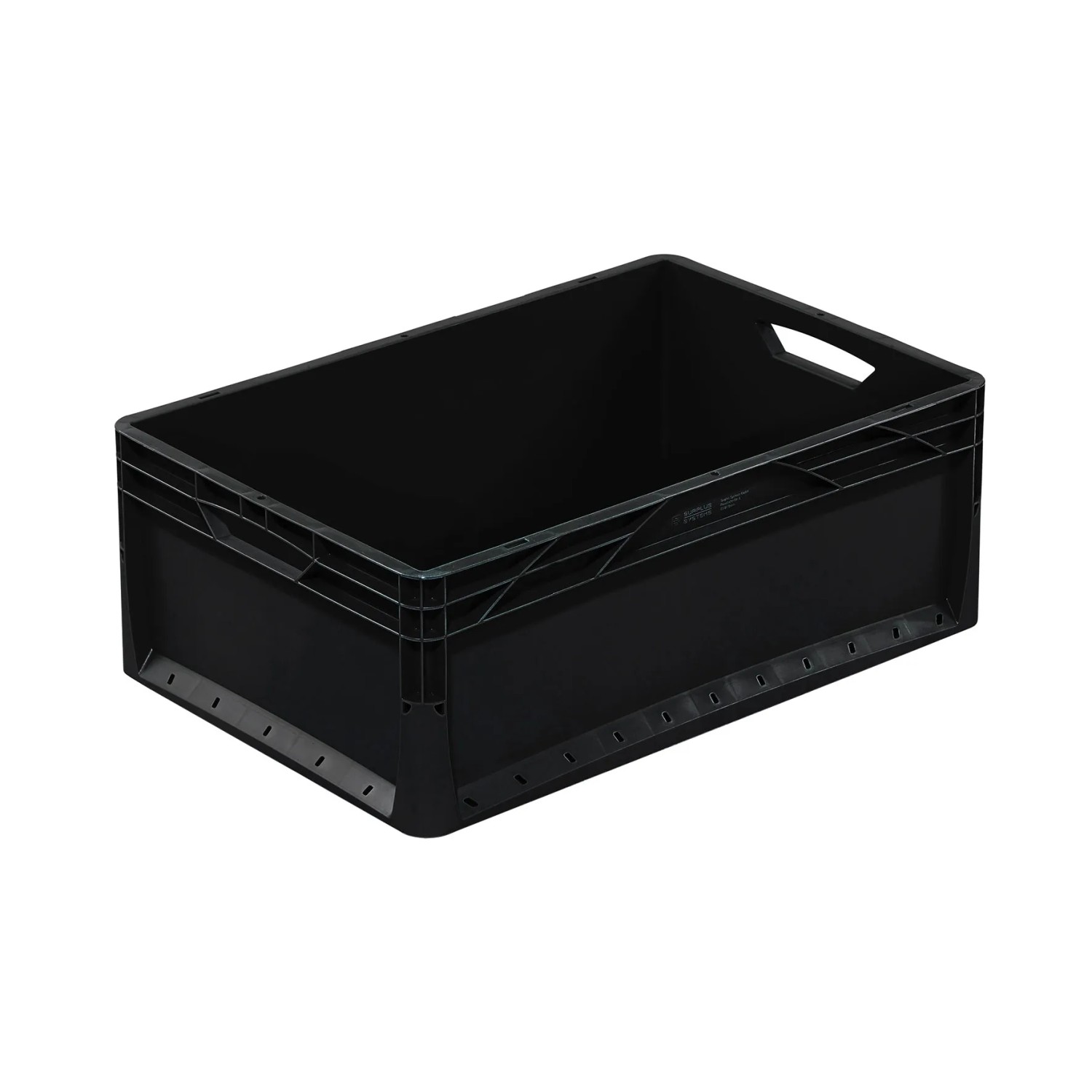 Pojemnik Eurobox 42L czarny 100% recykling