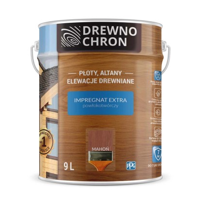 "Drewnochron Impregnat Extra powłokotwórczy mahoń - 9L></div>