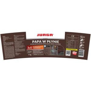 Jurga Papa w Płynie, brązowa, do hydroizolacji i dekoracji dachu.