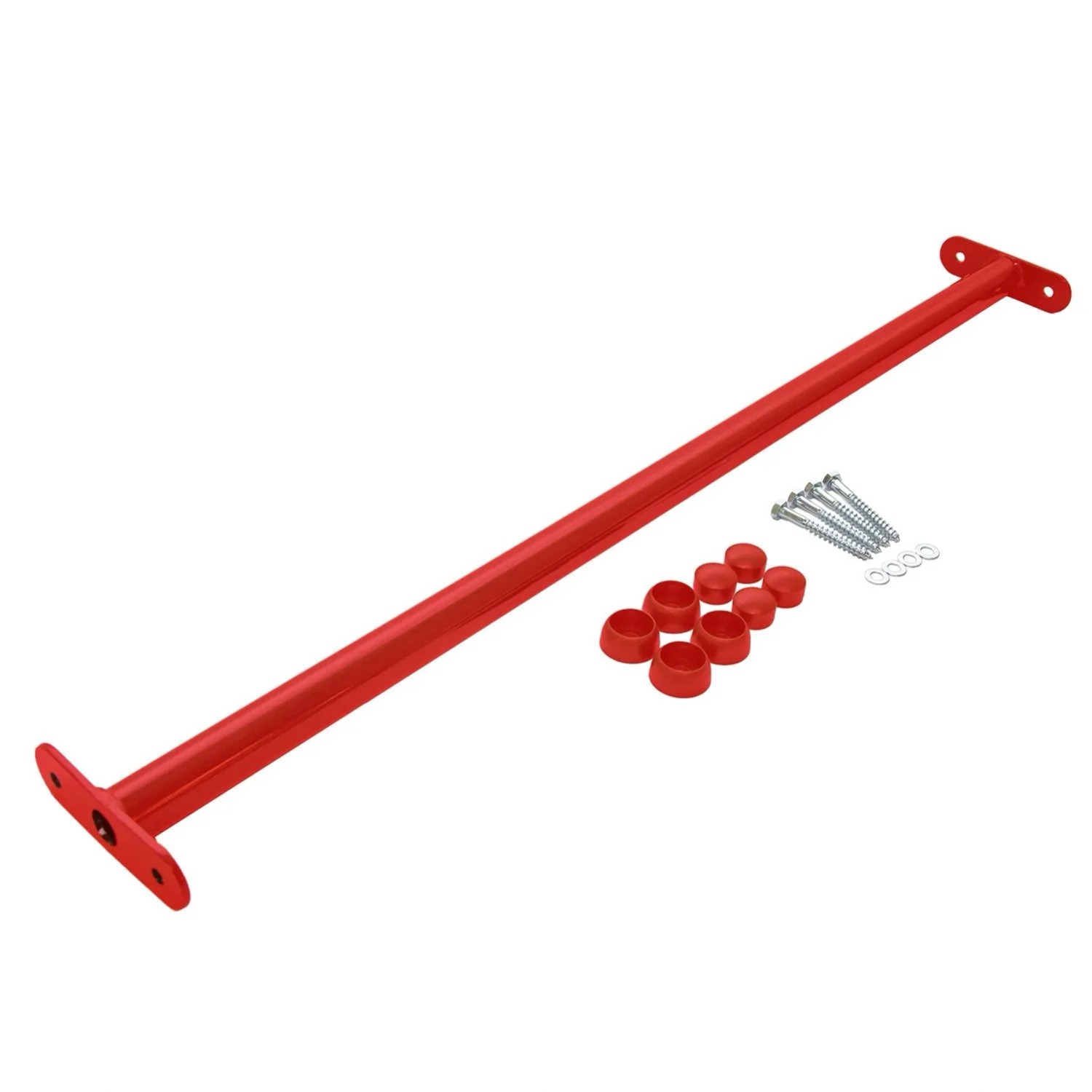 4IQ Drążek metalowy czerwony długość 90 cm średnica 32 mm