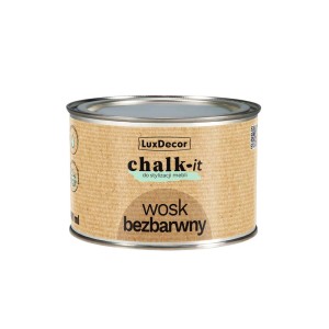 Puszka t.b.t. bezbarwnego wosku do drewna LuxDecor.