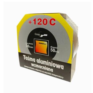 Nordflam Taśma izolacyjna aluminiowa 120°C 10mb 50mm
