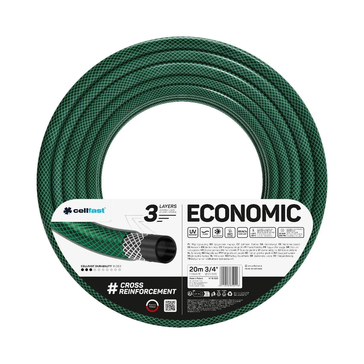 Cellfast Wąż ogrodowy Economic 19 mm (3/4") 20 m