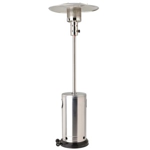 Grzejnik gazowy ze stali nierdzewnej z aluminiowym reflektorem, 5-12 kW na taras i do ogrodu.