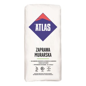 Worek zaprawy murarskiej Atlas: Wysokiej jakości zaprawy poszukiwawcze do prac murarskich.