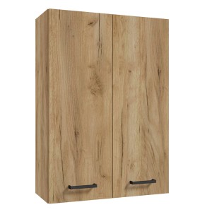 t.b.t. szafka wisząca w dekorze drewnopodobnym do zestawów mebli łazienkowych.