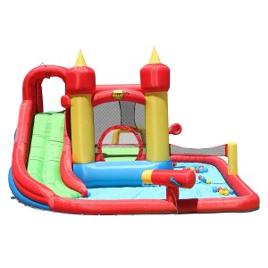Dmuchany plac zabaw ZAMEK WODNY - 385 x 410 cm