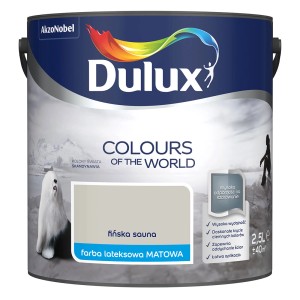 Wiadro farby Dulux "Fińska sauna", matowa farba lateksowa do ścian, 2,5L.