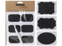 Naklejki z kredą na doniczki 24szt