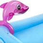 Zbliżenie: Bestway Aquarium Wodne Centrum Zabaw z nadmuchiwanym delfinem.