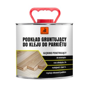 Puszka podkładu gruntującego do parkietu do akcesoriów do montażu podłóg.