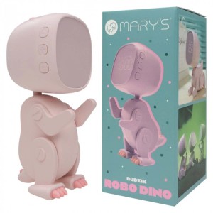 Mary's Budzik ROBO DINO 0,8W USB różowy