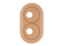 Rozeta podwójna, śr. 16 mm, kolor buk