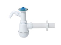 Tycner Syfon zlewozmywakowy butelkowy z wyjściem na pralkę/zmywarkę, 70 mm