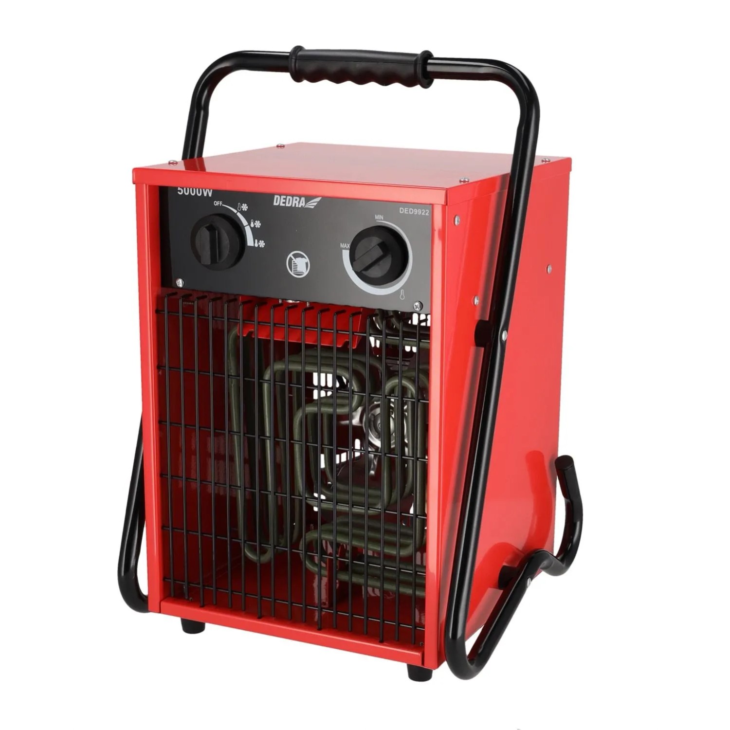 Dedra Nagrzewnica elektryczna 5kW czerwona