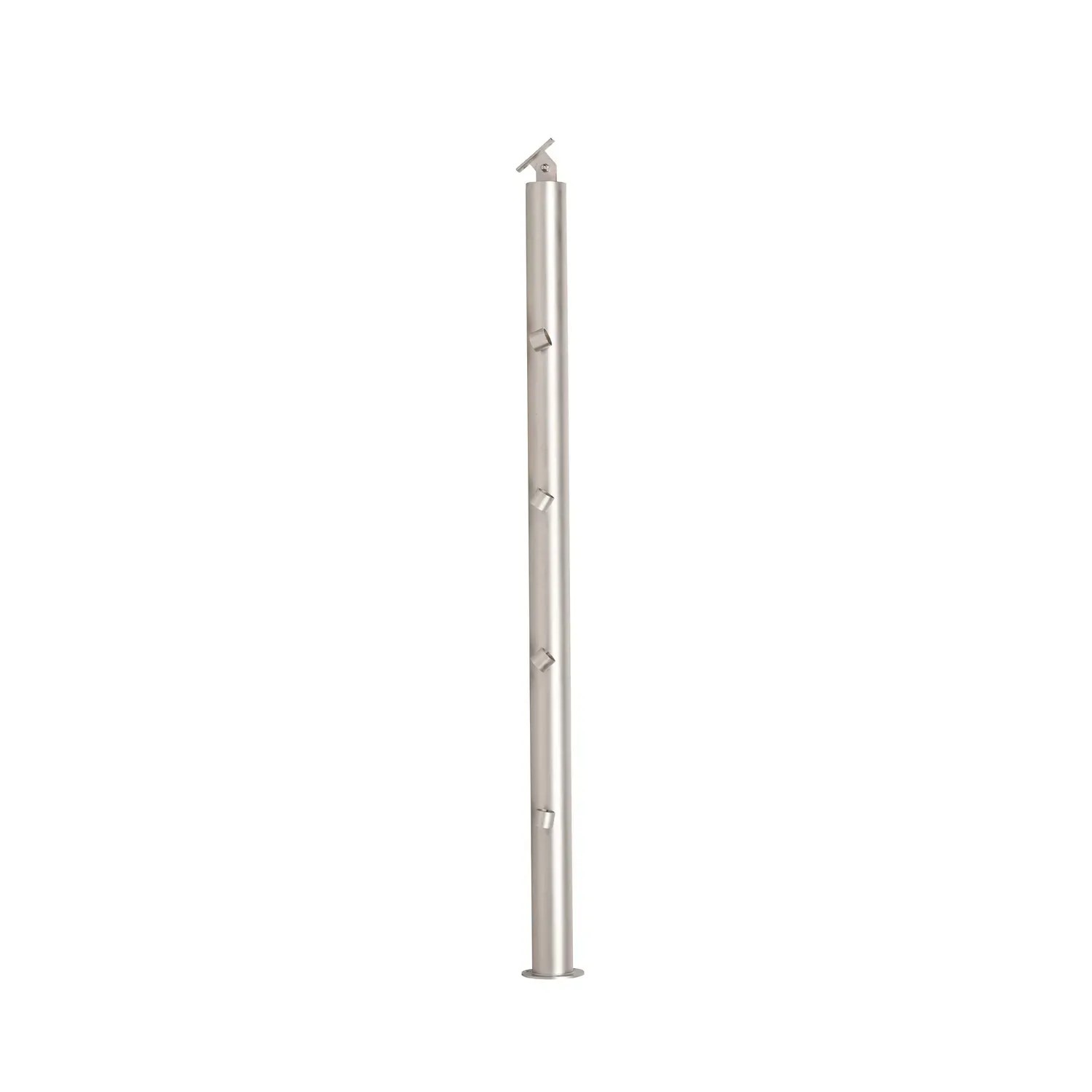 Kornik Słup okrągły poziomy z przelotkami 1000 mm inox