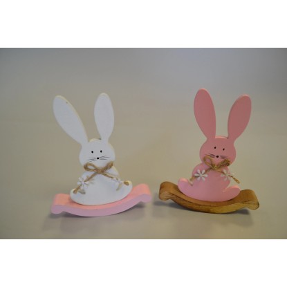 Virtus Zajączek Drewniany Dekoracja 14x11x0,5c