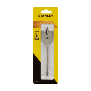 Wiertło do drewna Stanley, 38 mm, wiertło łopatkowe do precyzyjnej obróbki drewna.