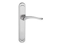 Klamka z szyldem pełnym Nicole nikiel szczotkowany