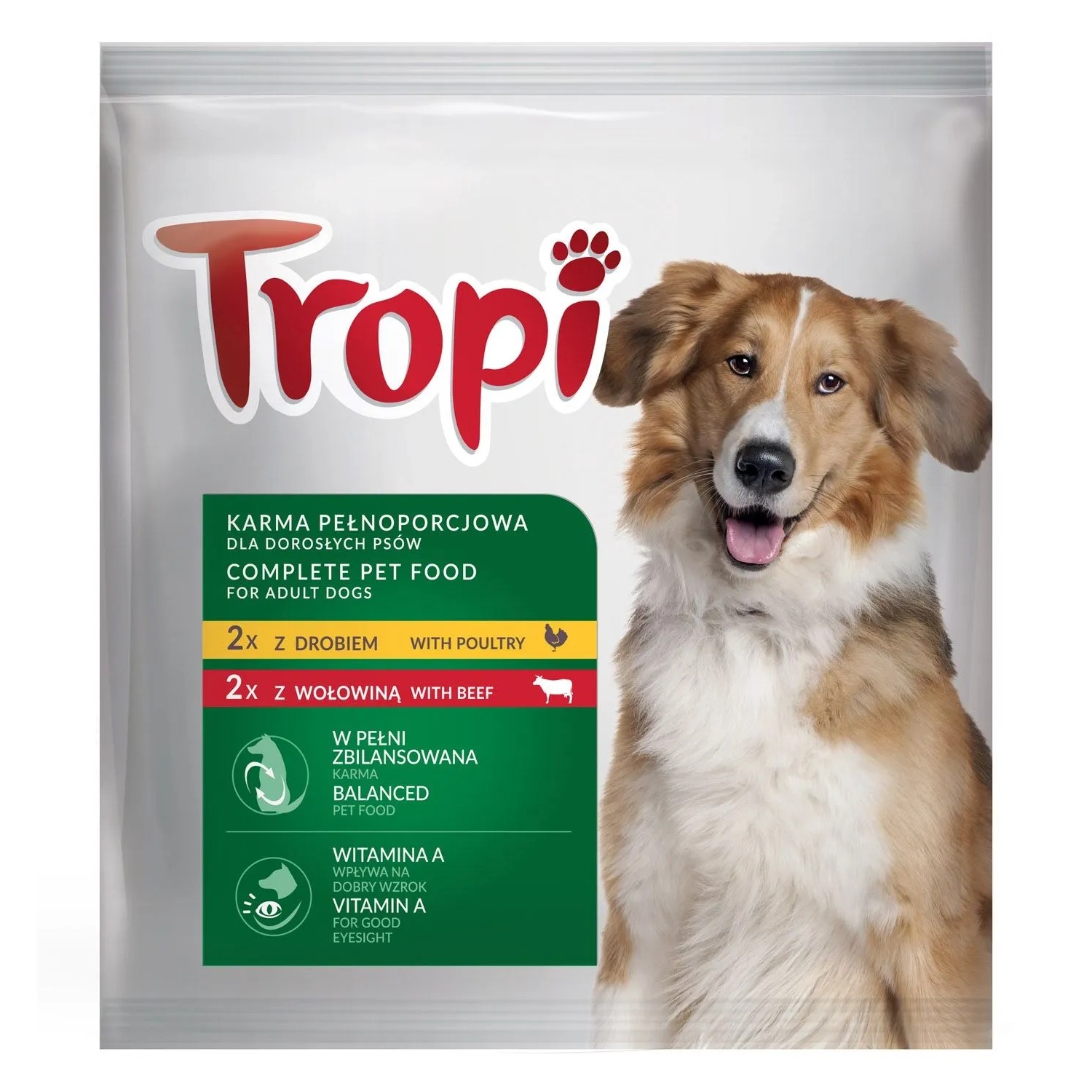 Tropi Mokra karma dla psów, mix smaków 4x100 g