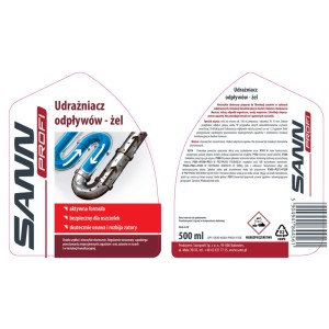 Sannprofi Udrażniacz w żelu do odpływów 500 ml